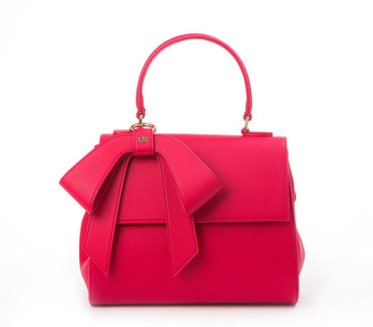 Vegan Leather Handbag Raspberry-pink