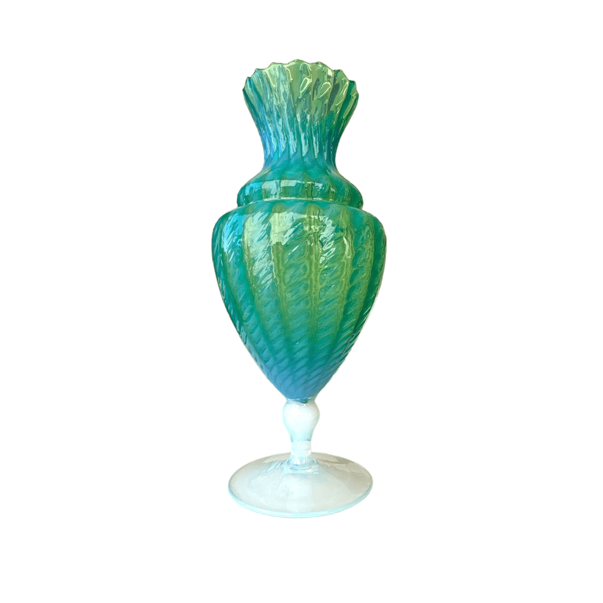 Vintage Empoli Glass Vase: A Classic Italian Masterpiece