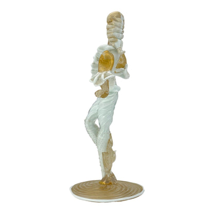 Vintage Murano Glass Venetian Dancer Figurine with Gold Aventurine - Buy now!