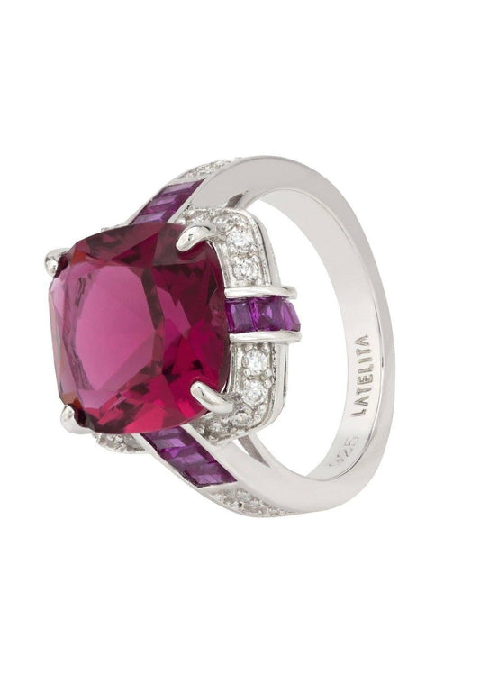 Windsor Lab-created Ruby Sterling Silver Ring