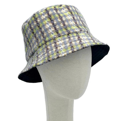 Women's Plaid Bucket Hat Lavender/Multi Fashionable and On-Trend