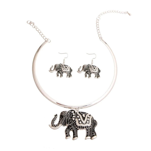 Elephant Pendant Necklace Set to Enhance Your Style Jewelry Bubble