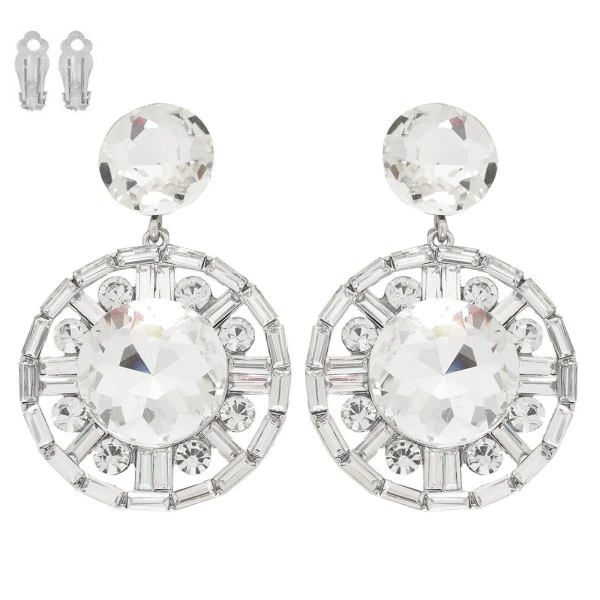 Elevate Any Outfit with Clear Circle Drop Earrings Jewelry Bubble