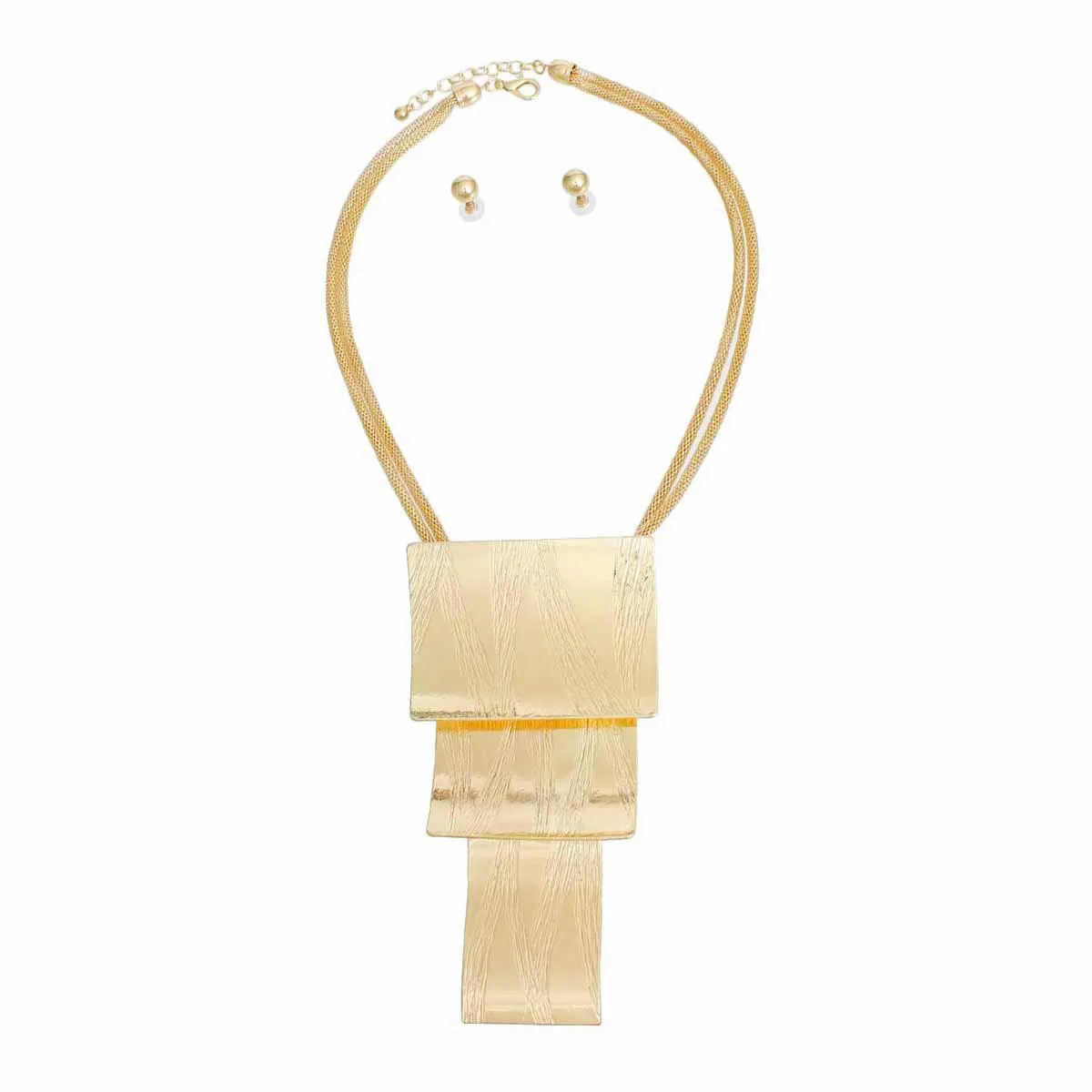 Elevate Your Style: Gold Statement Necklace Set - A Must-Have in Fashion Jewelry Jewelry Bubble