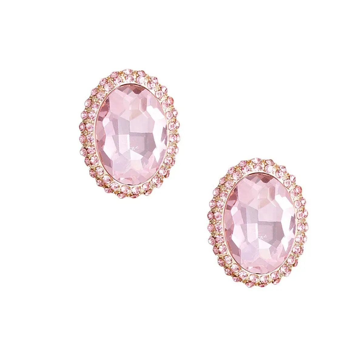 Everyday Luxury: Pink Gemstone Earrings: Fashion Jewelry
