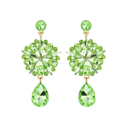 Eye-Catching Green Sparkle Earrings - Make a Statement Jewelry Bubble