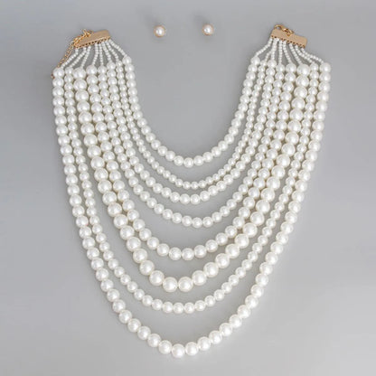 Fashion Jewelry: Multi-strand Pearl Necklace - A Timeless Statement Piece Jewelry Bubble