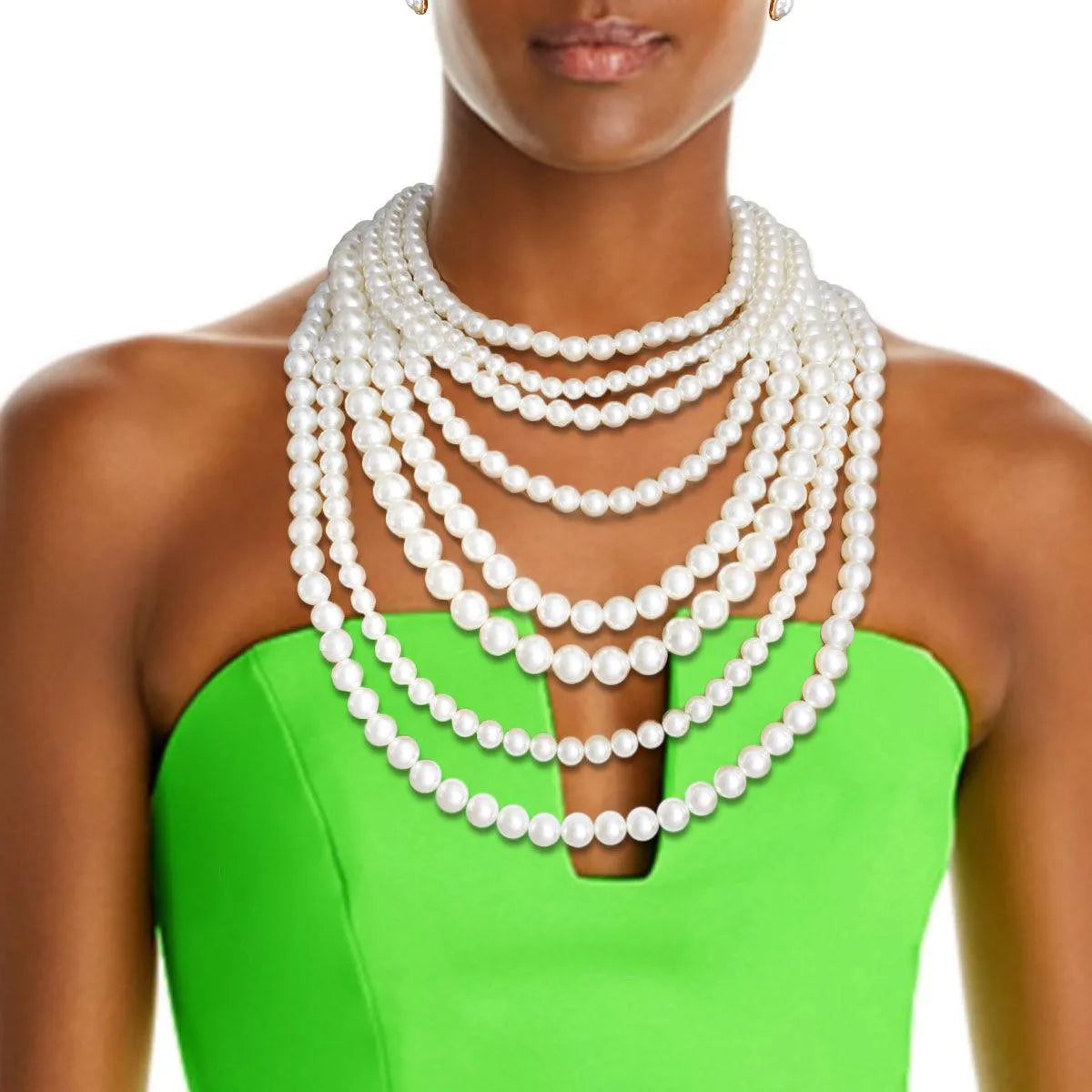 Fashion Jewelry: Multi-strand Pearl Necklace - A Timeless Statement Piece Jewelry Bubble