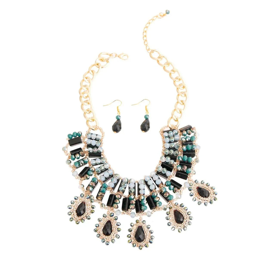 Fashion Jewelry Sets: Complete Your Look: Stunning Bead Collar Necklace Set