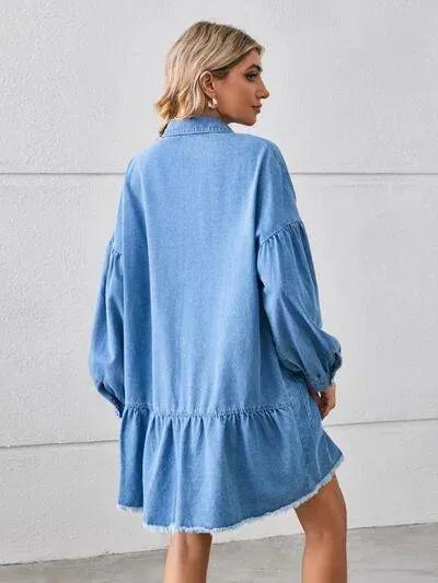 Feel the Good Vibes in This Casual and Comfy Denim Dress