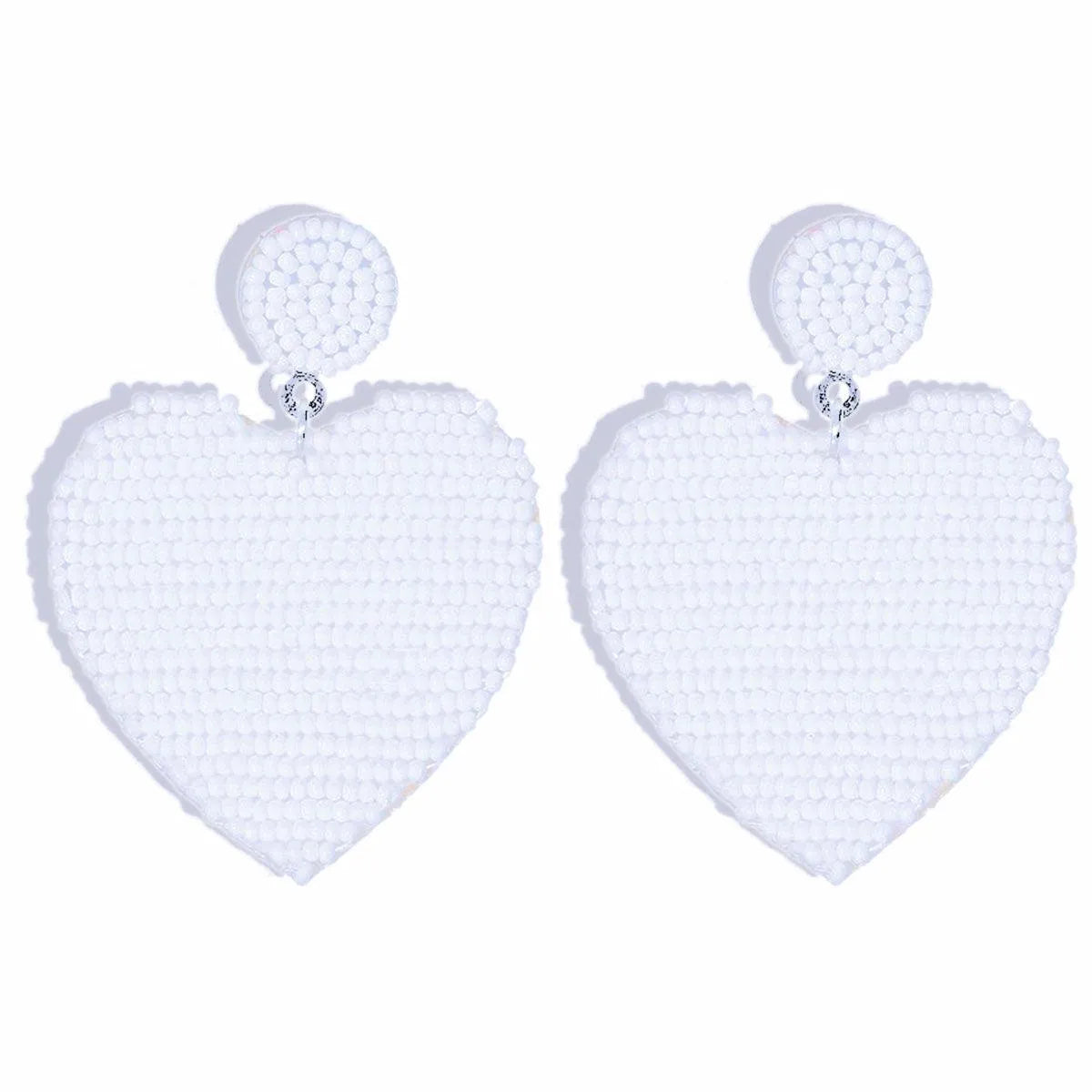 Feel the Love: White Heart Earrings for Every Style Jewelry Bubble