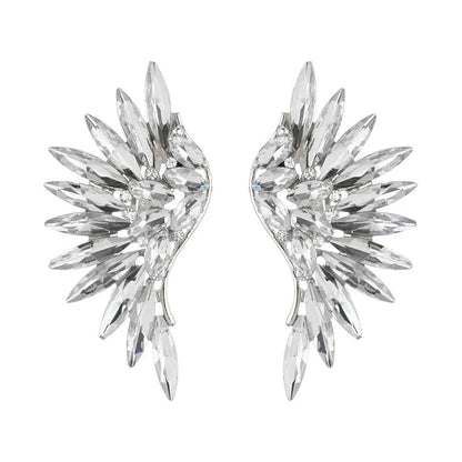 Find Your Perfect Sparkle: Best Clear Rhinestone Wing Earrings Awaiting Jewelry Bubble