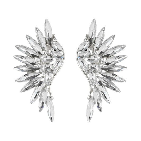 Find Your Perfect Sparkle: Best Clear Rhinestone Wing Earrings Awaiting Jewelry Bubble