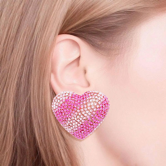 Find Your Sparkle: Women's Pink Stud Earrings to Captivate Hearts Pinktown