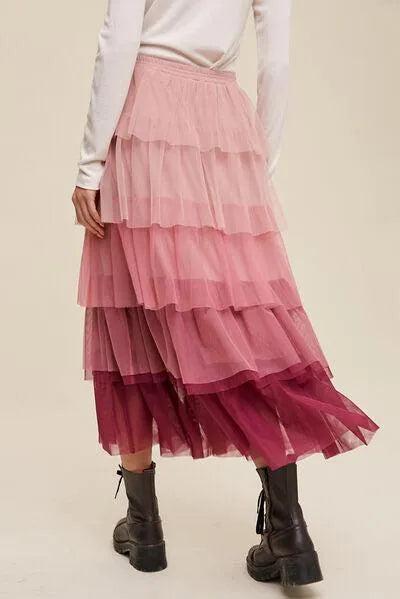 Flirty & Fun: Layered Tulle Midi Skirt for Every Day Jewelry Bubble