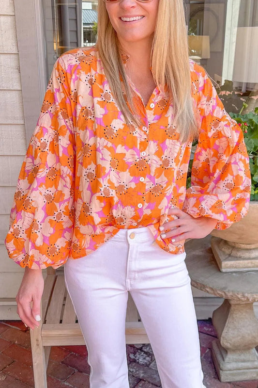 Floral Print Blouse: Embrace Your Feminine Side! Buy Now Jewelry Bubble