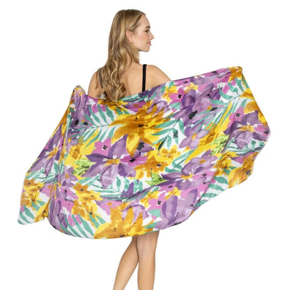 Floral Print Scarf for Women: Add a Touch of Art to Your Outfit Jewelry Bubble