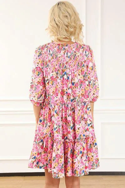 Floral Smocked Flounce Sleeve Mini Dress: Your Perfect Summer Look Jewelry Bubble