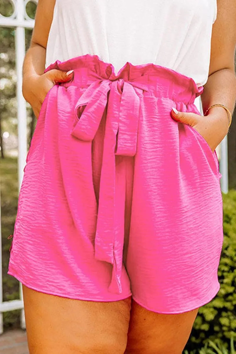 Get Comfy with Plus Size Paperbag Shorts - Shop Now! Jewelry Bubble