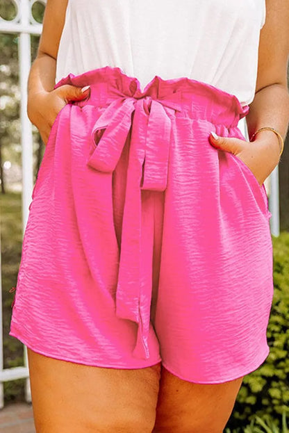 Get Comfy with Plus Size Paperbag Shorts - Shop Now! Jewelry Bubble