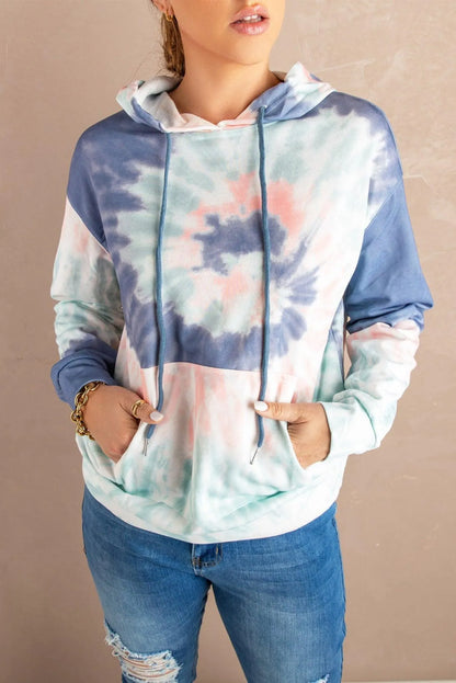 Get Cozy Tie-Dye Print Pullover Hoodie - Perfect for Ladies! Jewelry Bubble