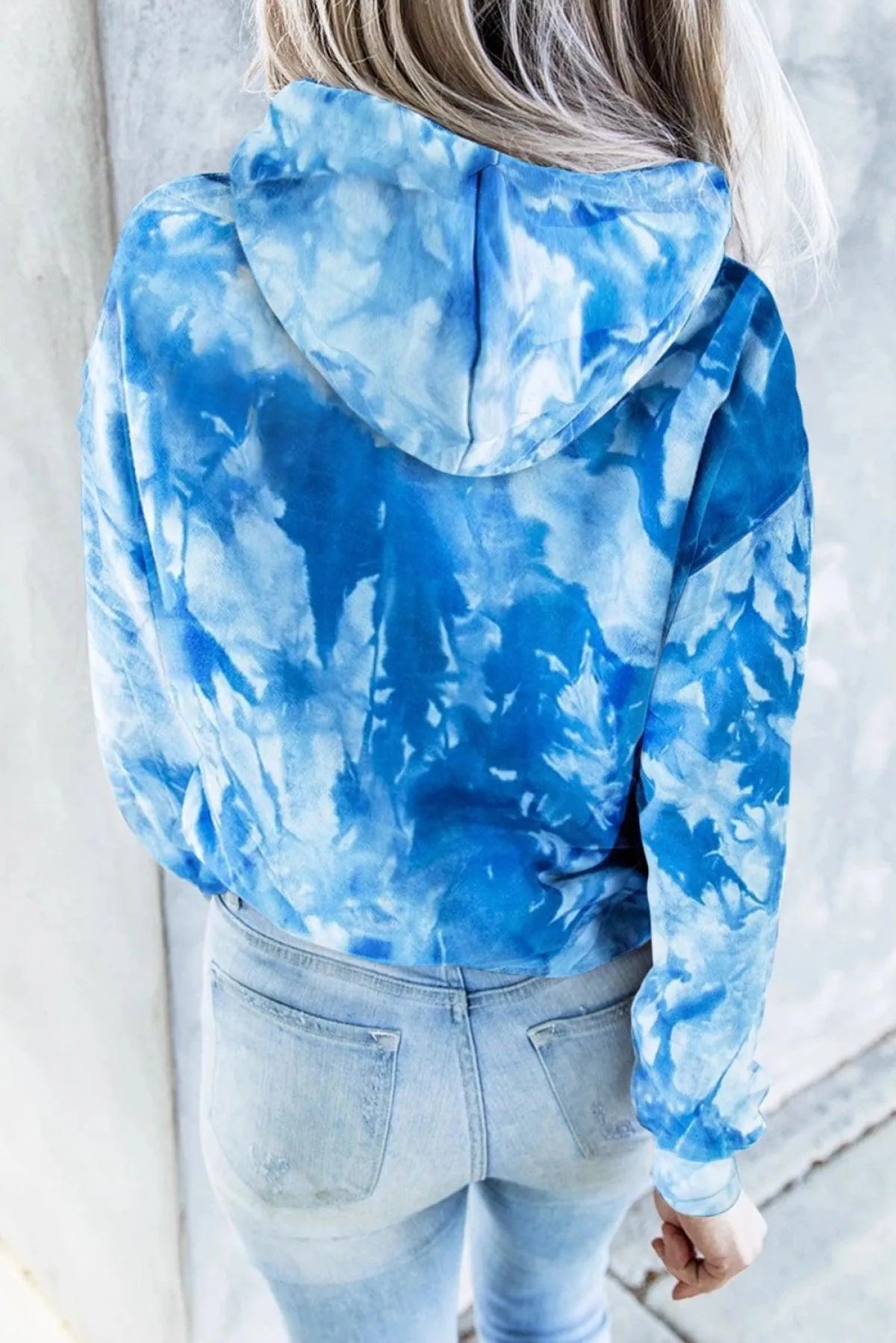 Get Cozy Tie-Dye Print Pullover Hoodie - Perfect for Ladies! Jewelry Bubble