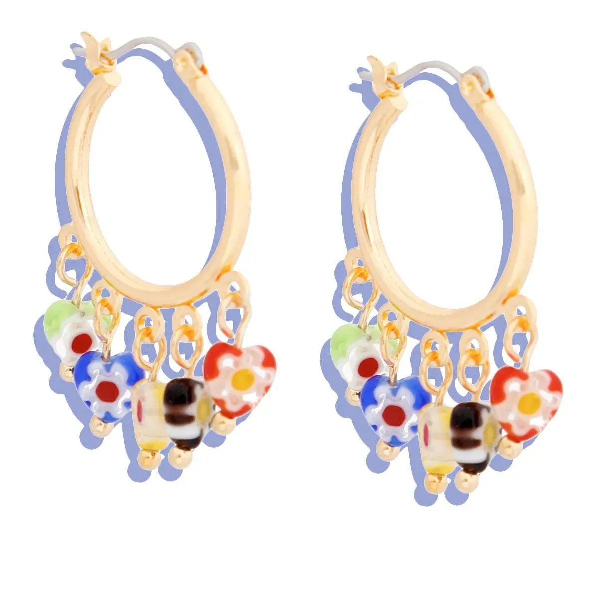 Get Dangle Decorative Element Heart Earrings for Cute Femininity