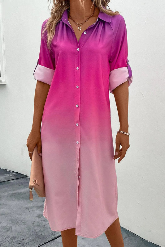 Get Noticed in a Hot Pink Shirt Dress - Shop Now! Jewelry Bubble