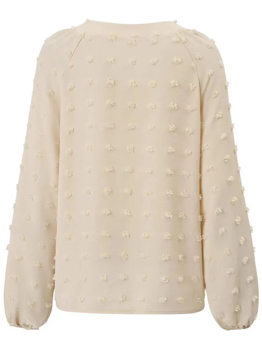 Get Noticed with Swiss Dot Blouse: Perfect for Casual Chic | Shop Now!