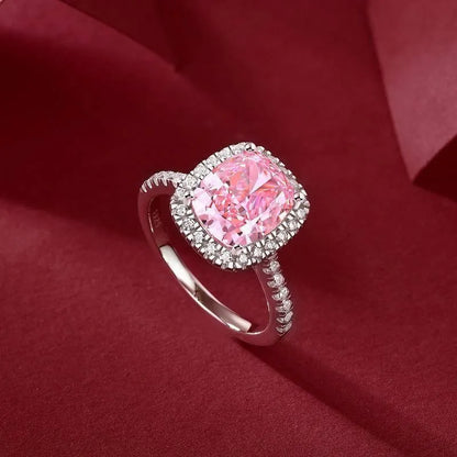 Get Stunning Pink Silver Plated Ring for Any Occasion Jewelry Bubble