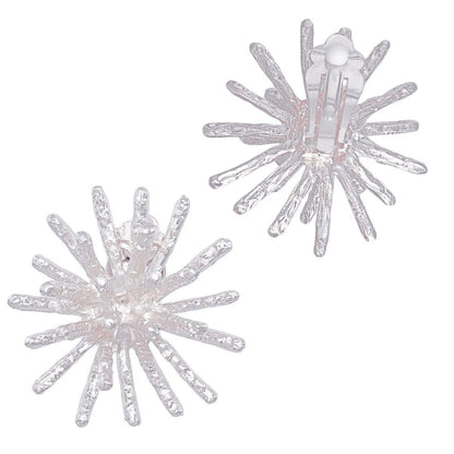 Get Stylish with Clip On Silver Spike Earrings for Women Jewelry Bubble