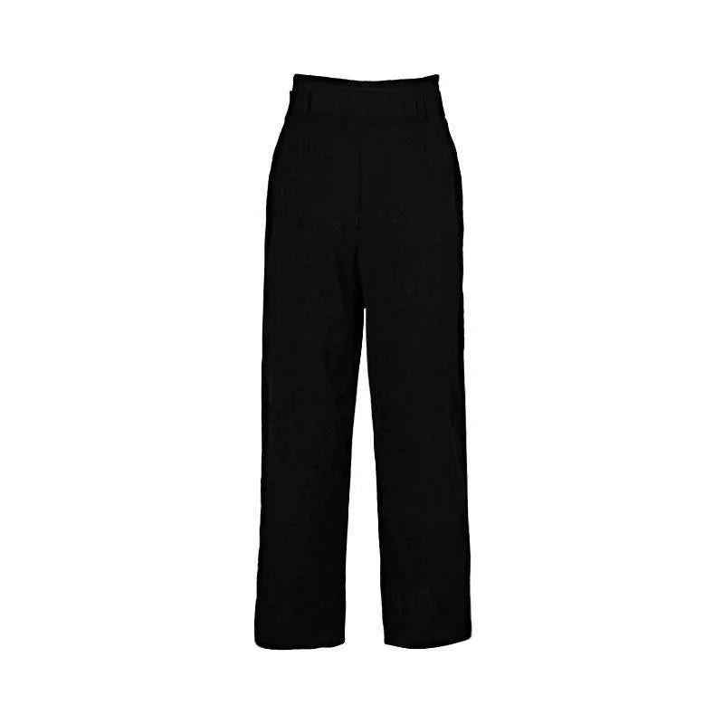 Get the Best Look with Black High-Waist Wide-Leg Pants for Women Jewelry Bubble