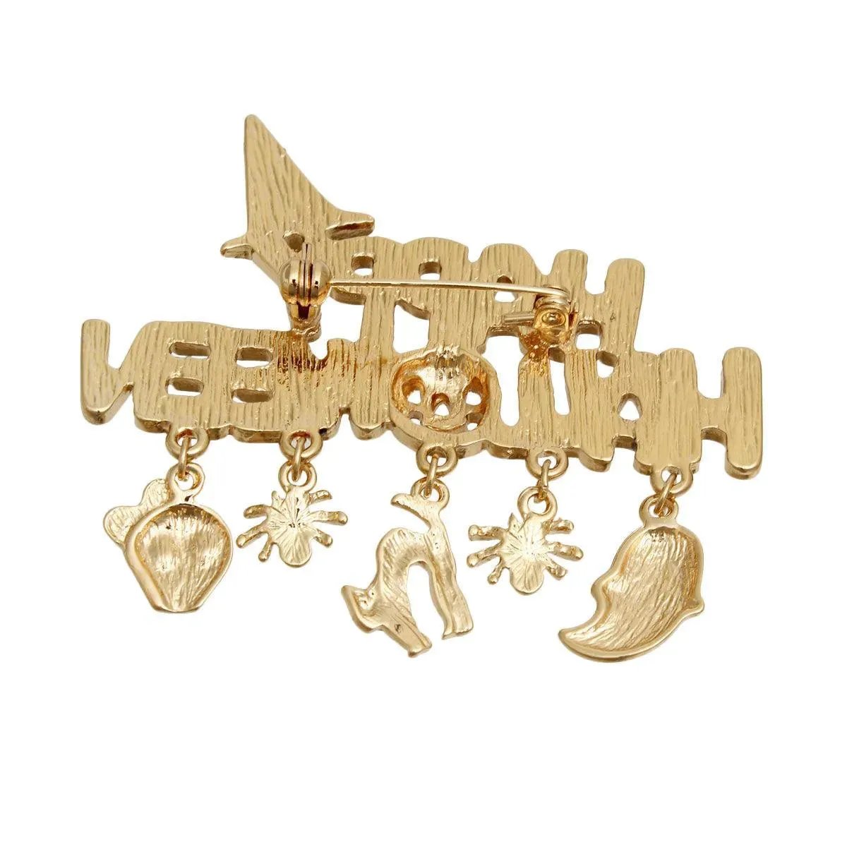 Halloween Charm Brooch Pin - Spooky Ladies Costume Accessory
