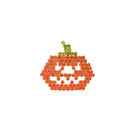 High-Quality Rhinestone Jack O Lantern Brooch Pin - Durable and Long-Lasting Jewelry Bubble