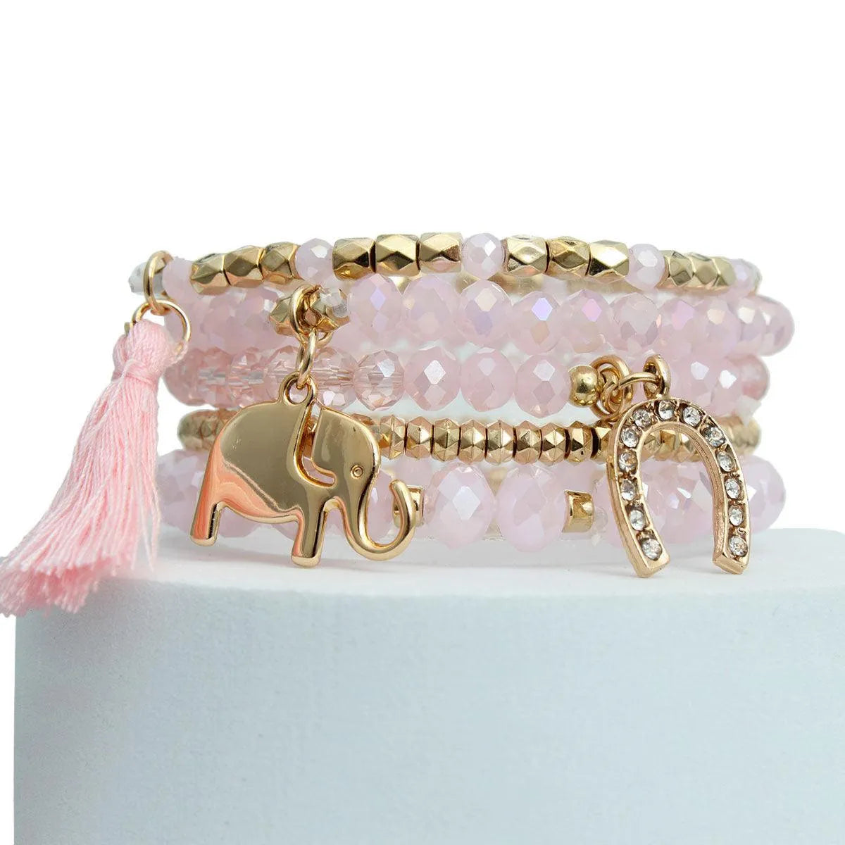 Light Pink/Gold Bracelets: Shop Now for the Perfect Accessory Pinktown