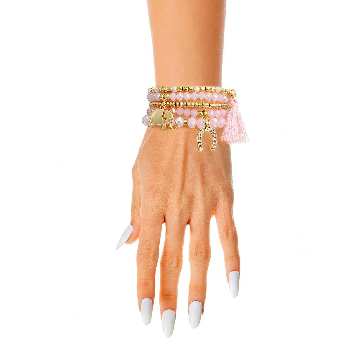 Light Pink/Gold Bracelets: Shop Now for the Perfect Accessory Pinktown