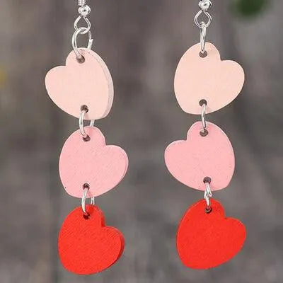 Love Your Style with Heart Dangle Earrings Jewelry Bubble