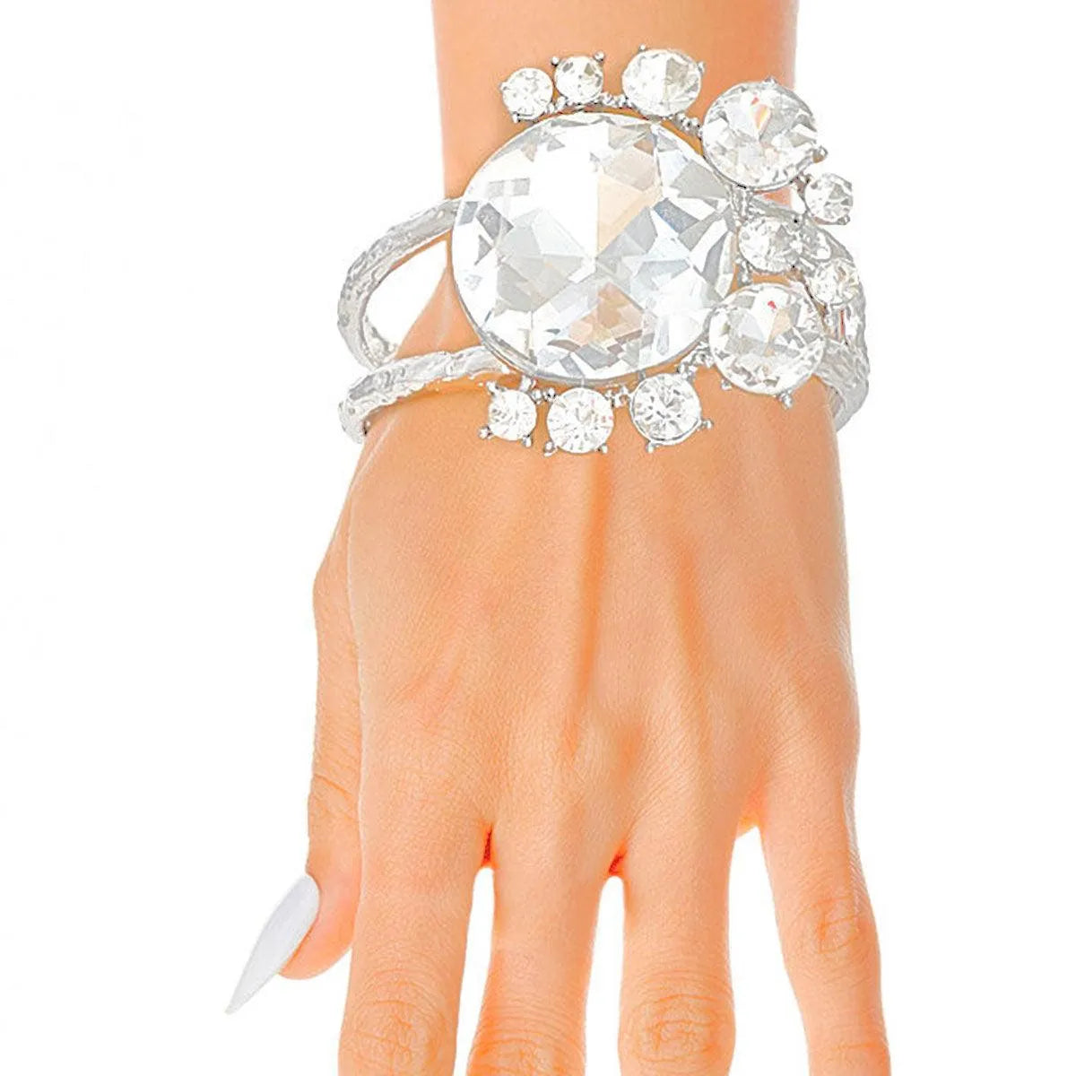 Make a Statement: Must-Have Clear/Silver Cuff Bracelet for a Blissful Wrist Pinktown