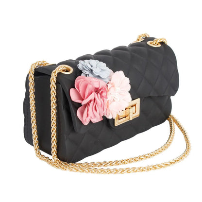 Make a Statement with a Stunning Black Quilted Jelly Crossbody Mini Bag Jewelry Bubble