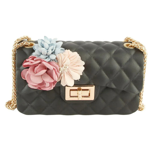 Make a Statement with a Stunning Black Quilted Jelly Crossbody Mini Bag Pinktown