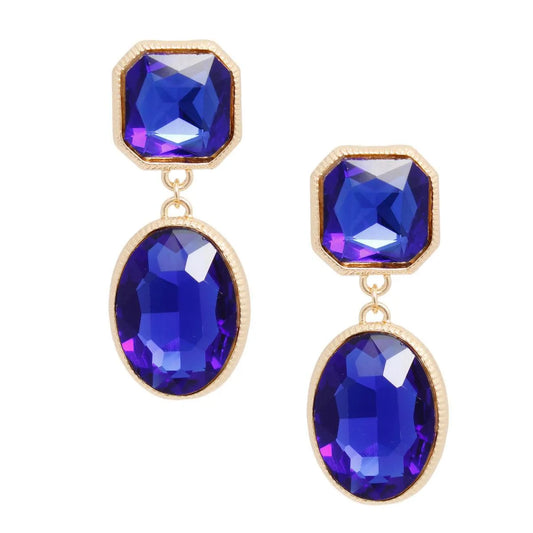 Make an Impression with Blue Drop Clip-on Earrings – Shop Now! Jewelry Bubble