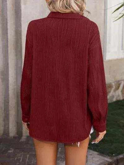 Must-Have Dropped Shoulder Women’s Shirt - Button Up in Style!