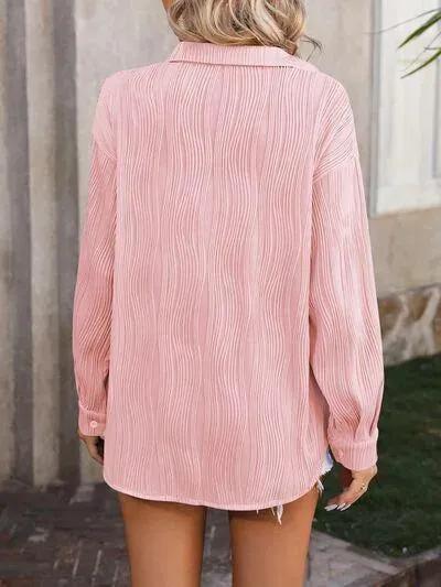 Must-Have Dropped Shoulder Women’s Shirt - Button Up in Style!