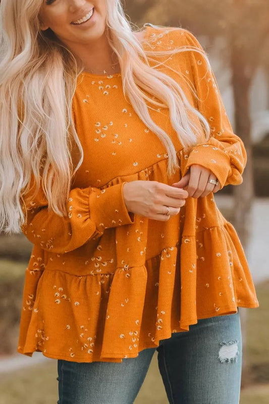 Orange Tunic Top for a fun and flirty look Jewelry Bubble