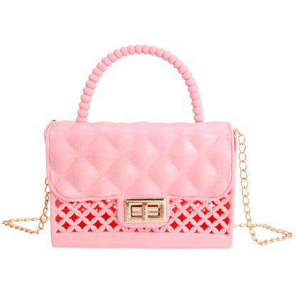 Pink and Breezy Mini Crossbody Handbag: Unleash Your Inner Fashionista Jewelry Bubble