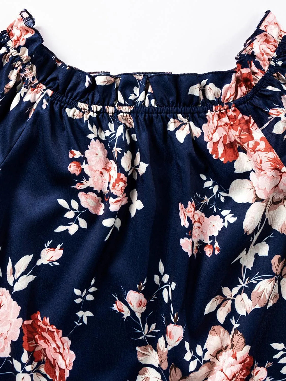 Printed Florals Off-Shoulder Blouse: Embrace Botanical Beauty Jewelry Bubble