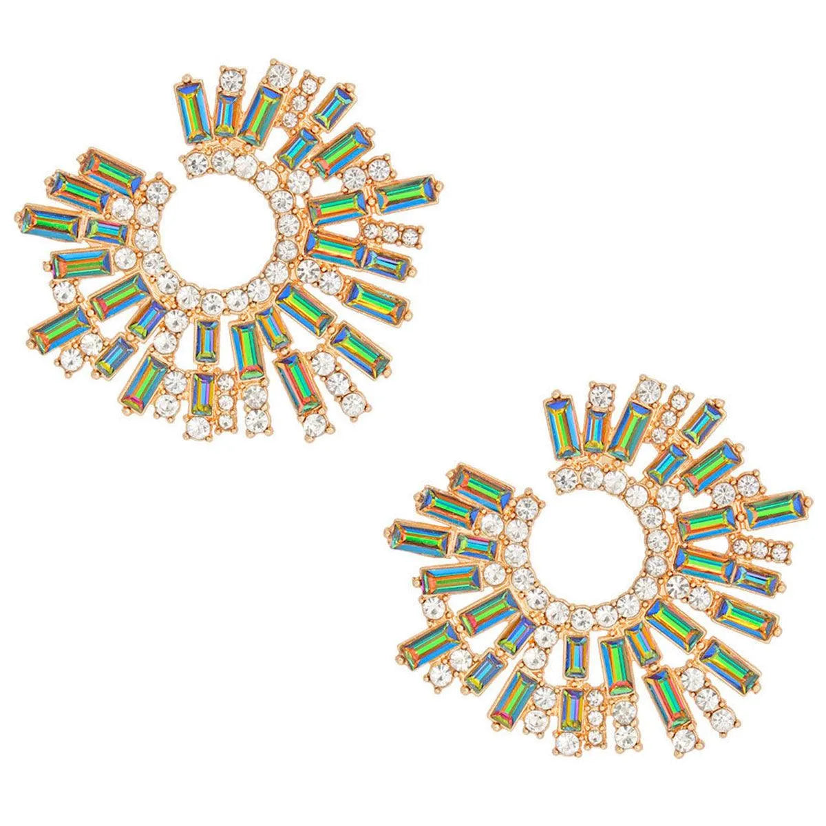 Shine Bright with Burst Fashion Earrings: Sunburst Style Sensation! Jewelry Bubble