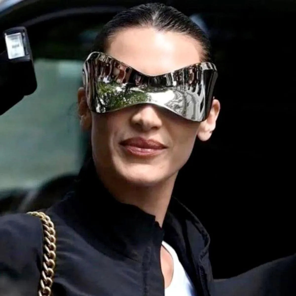 Shop Women's Pink Oversized Shield Visor Sunglasses for a Bold Look Pinktown