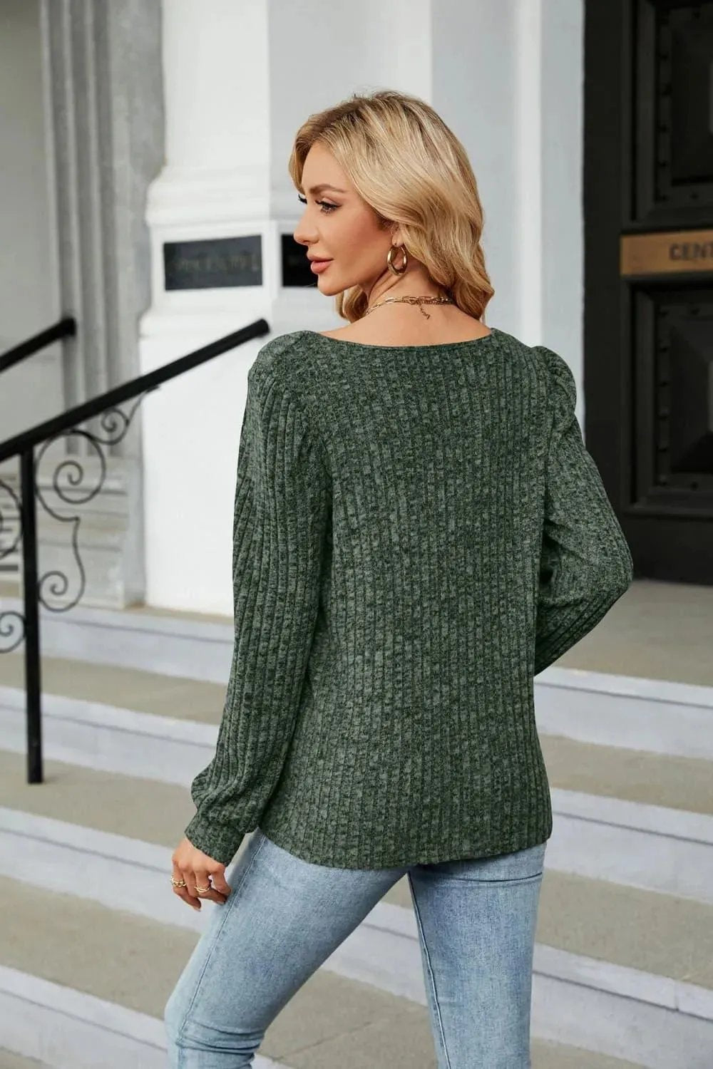 Shop the Perfect Ribbed Square Neck Top for Effortless Style