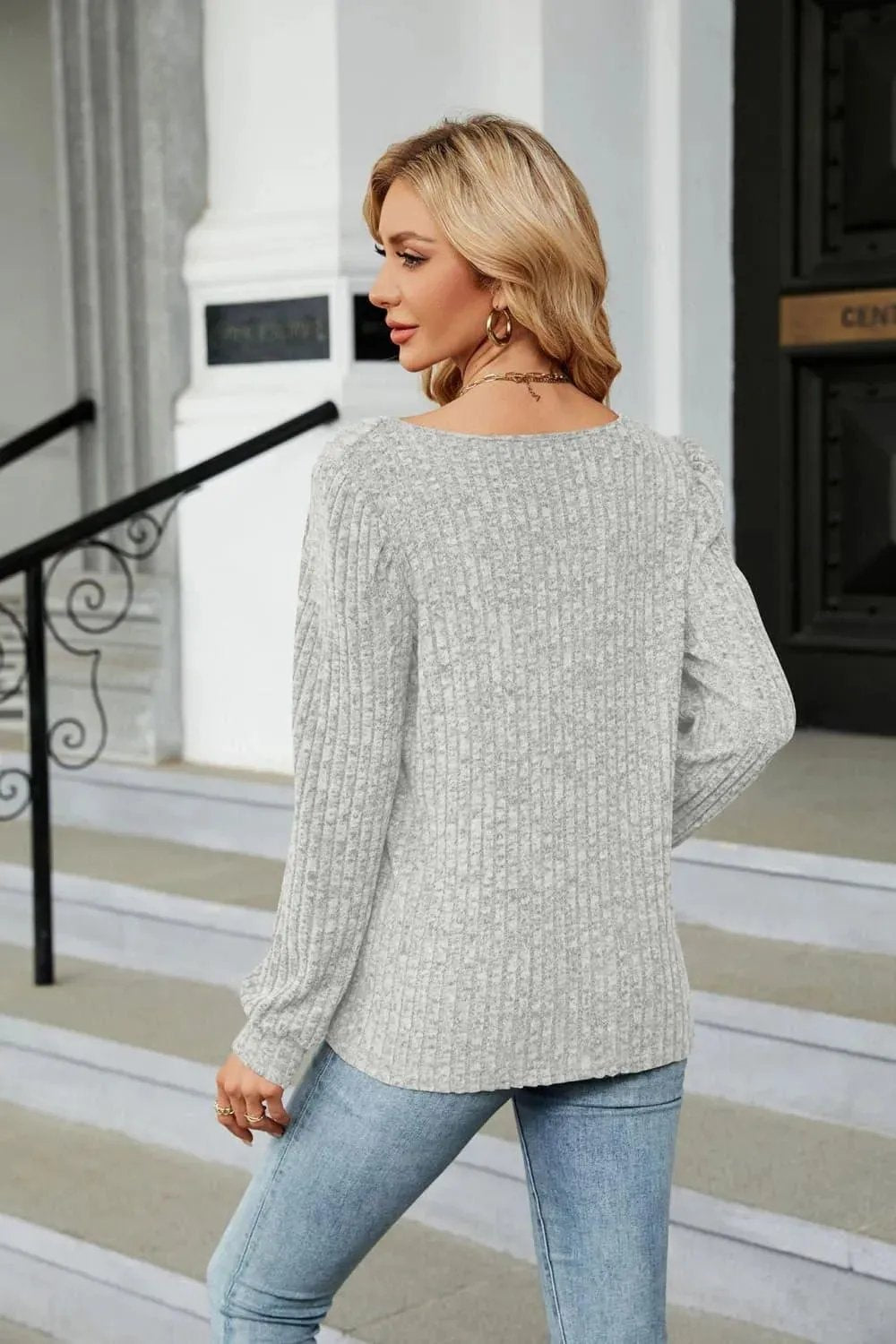Shop the Perfect Ribbed Square Neck Top for Effortless Style
